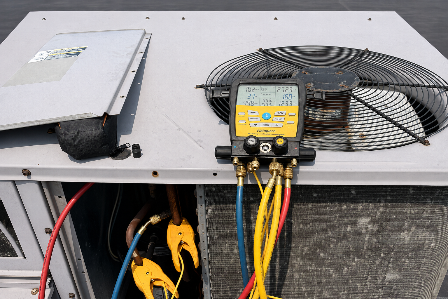 Commercial rooftop HVAC diagnostic service
