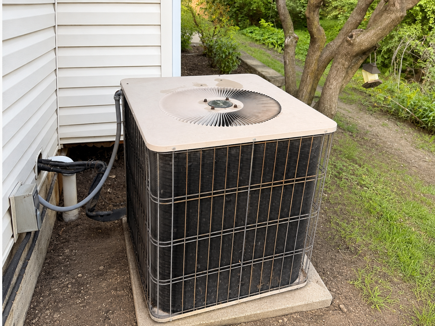 Central AC system condition inspection